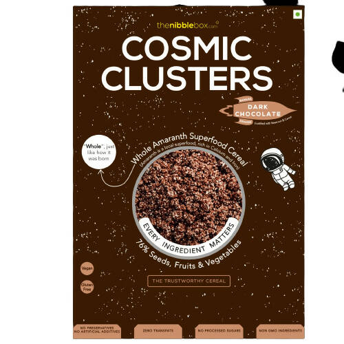 Thenibblebox Dark Chocolate Cosmic Clusters (Millet Cereals) - Distacart