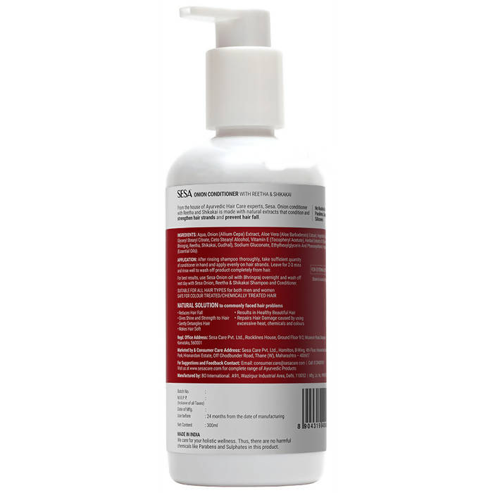 Sesa Ayurvedic Onion Conditioner with Reetha & Shikakai - Distacart
