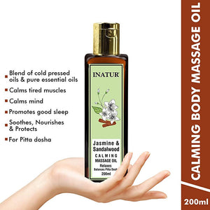 Inatur Jasmine & Sandalwood Calming Massage Oil