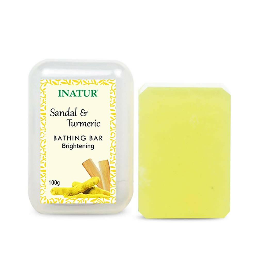 Inatur Sandal & Turmeric Bathing Bar - Distacart
