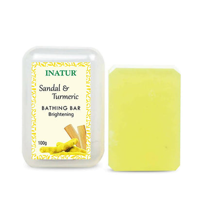 Inatur Sandal & Turmeric Bathing Bar - Distacart