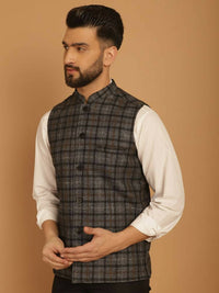 Thumbnail for Even Apparels Pure Wool Nehru Jacket - Grey - Distacart
