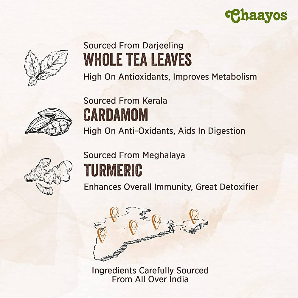 Chaayos Turmeric Cardamom Green Tea