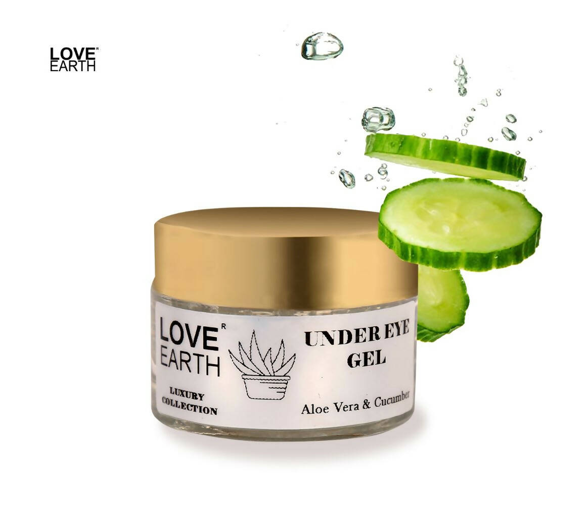 Love Earth Under Eye Gel - Aloe Vera & Cucumber - Distacart