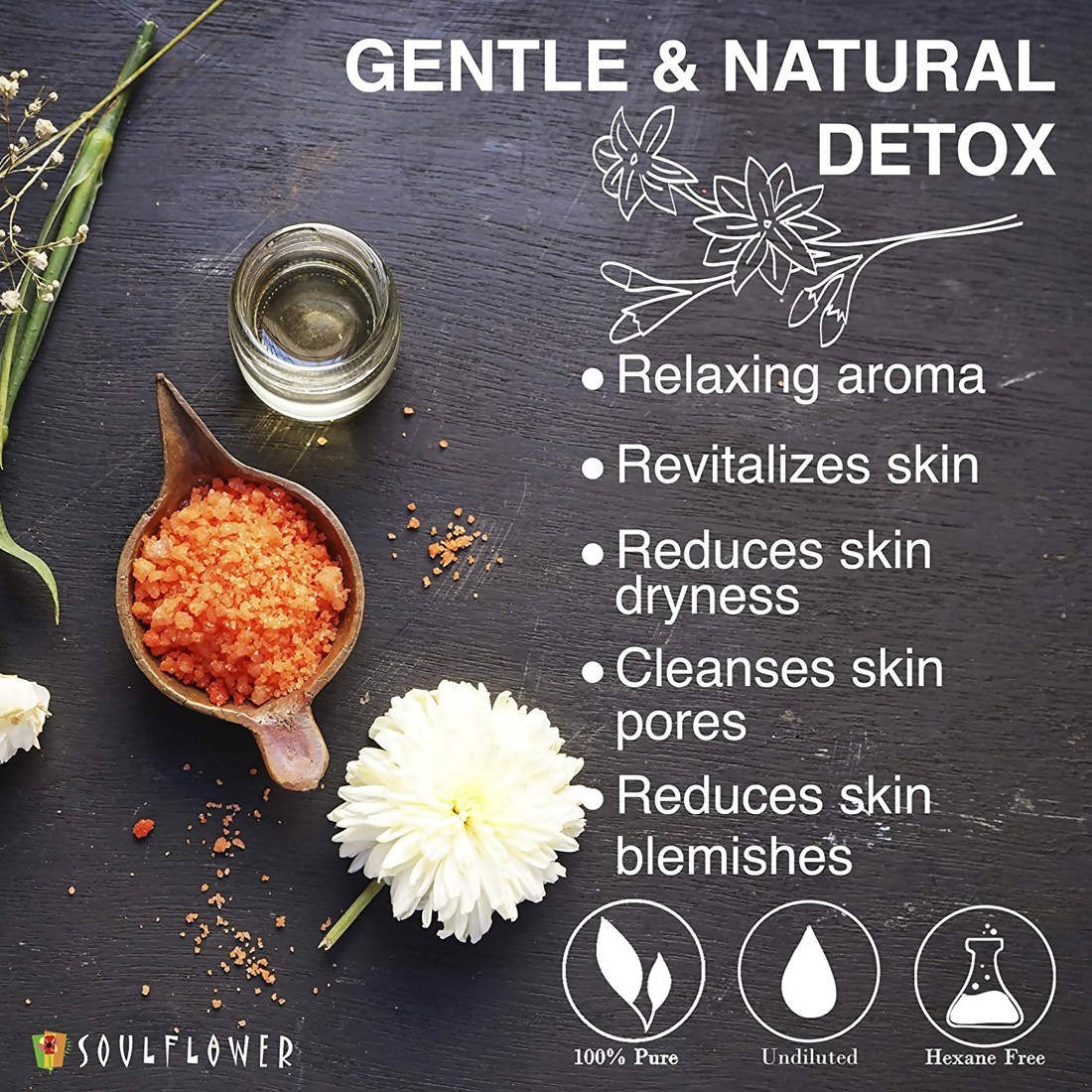 Soulflower Aromatherapy Essential Oil Jasmine Bath Salt skin uses