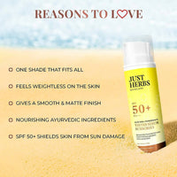 Thumbnail for Just Herbs Tinted Serum Sunscreen SPF 50+ - Distacart