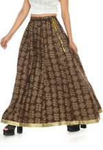 Thumbnail for Mominos Fashion Moeza Cotton Coffee Color Printed Lehenga (Lancha)