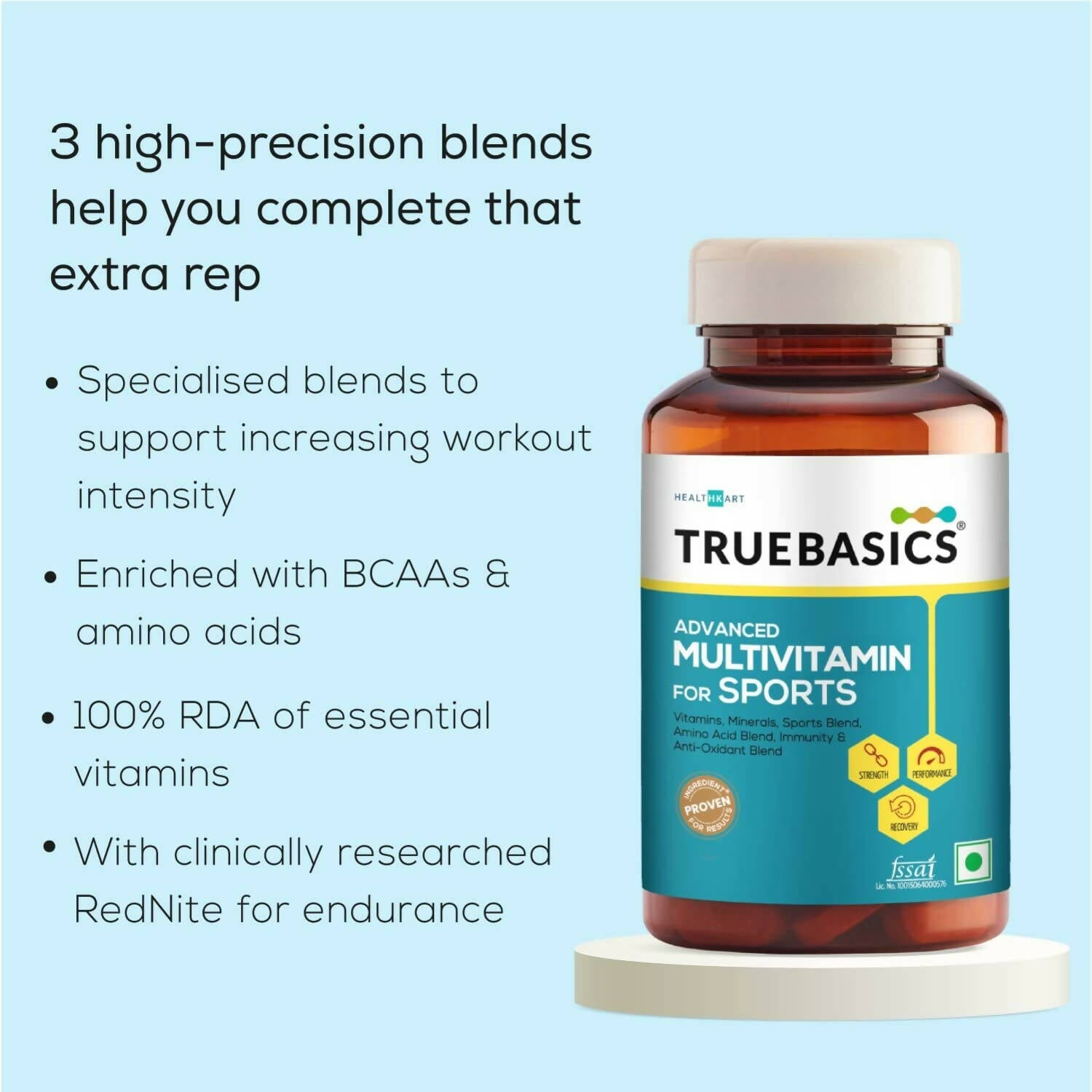 TrueBasics Advanced Multivitamin For Sports - Distacart
