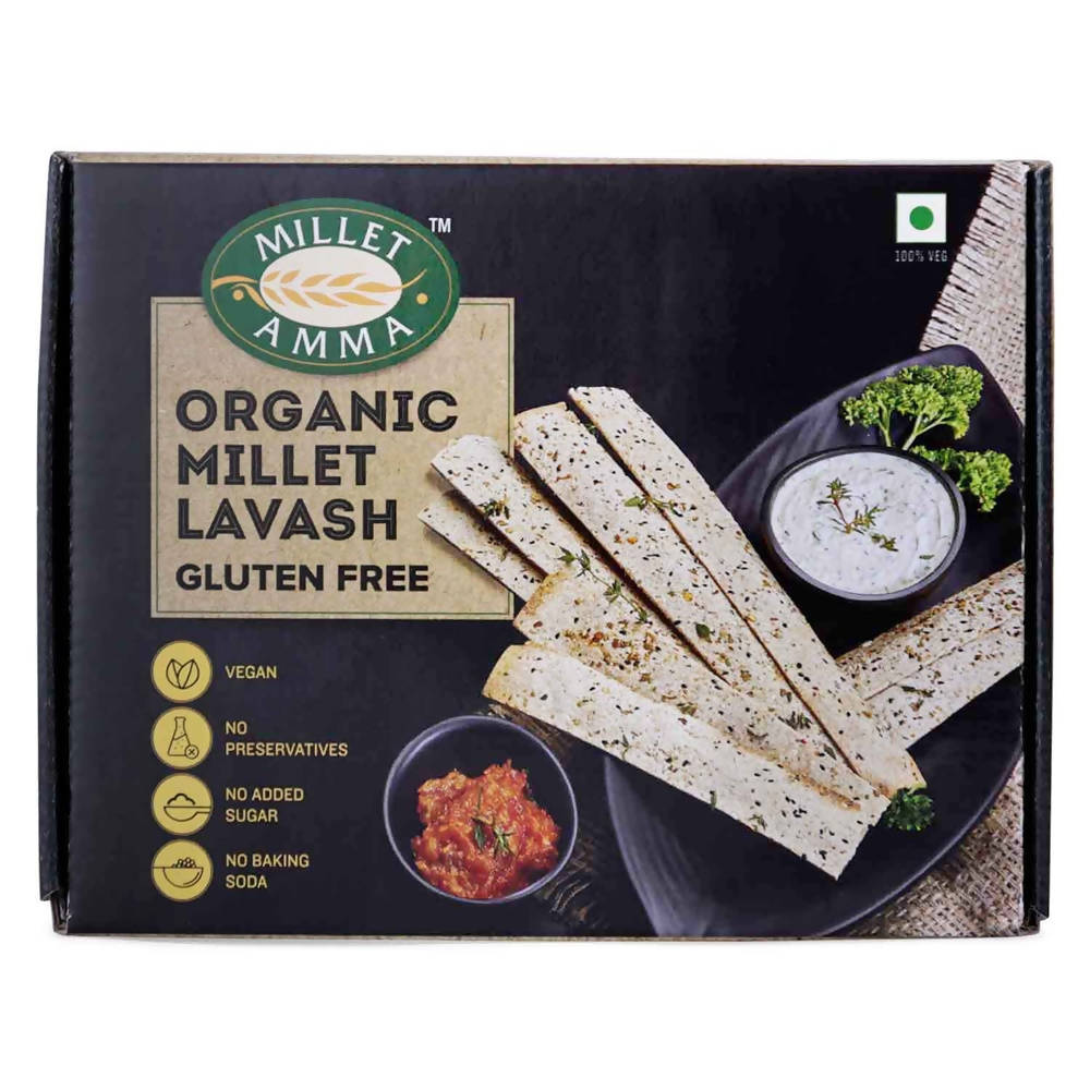 Millet Amma Organic Millet Lavash (Gluten Free) - Distacart