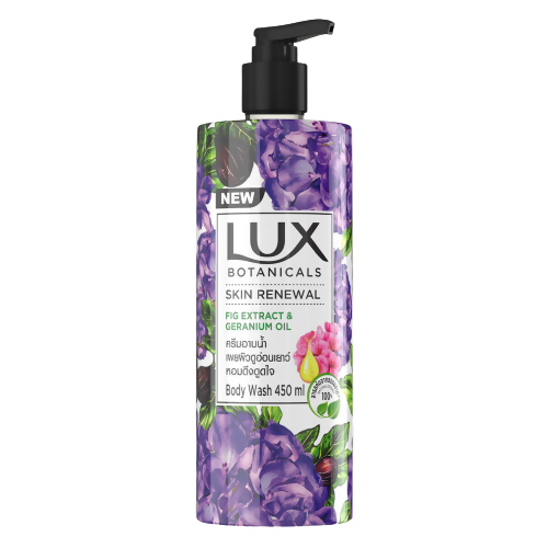 Lux Botanicals Skin Renewal Body Wash with Fig Extract & Geranium Oil - Distacart