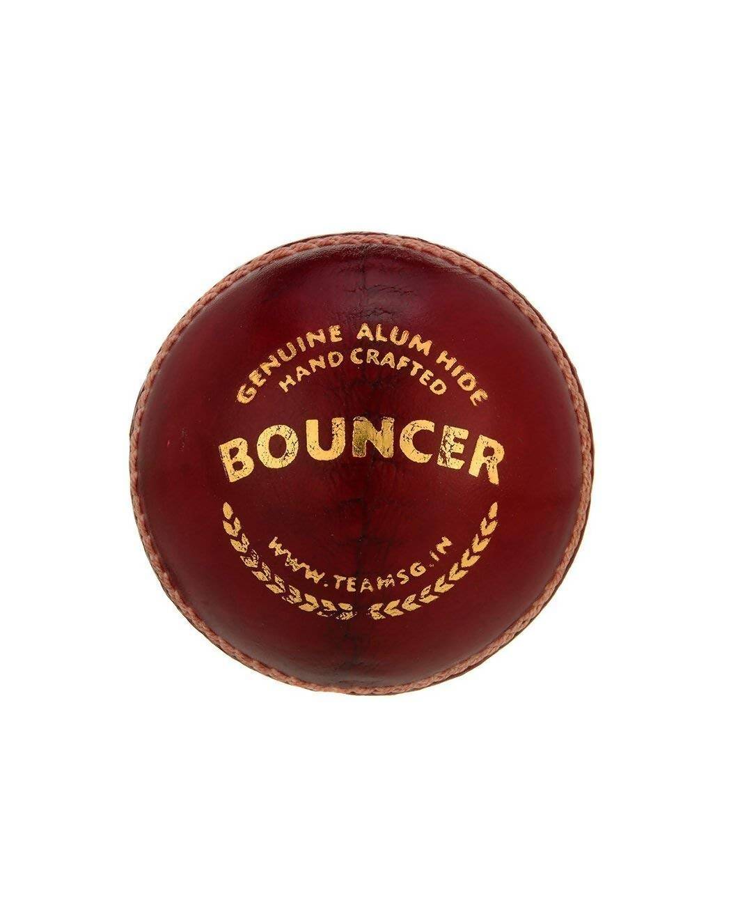 SG Bouncer Leather Ball - Red - Distacart