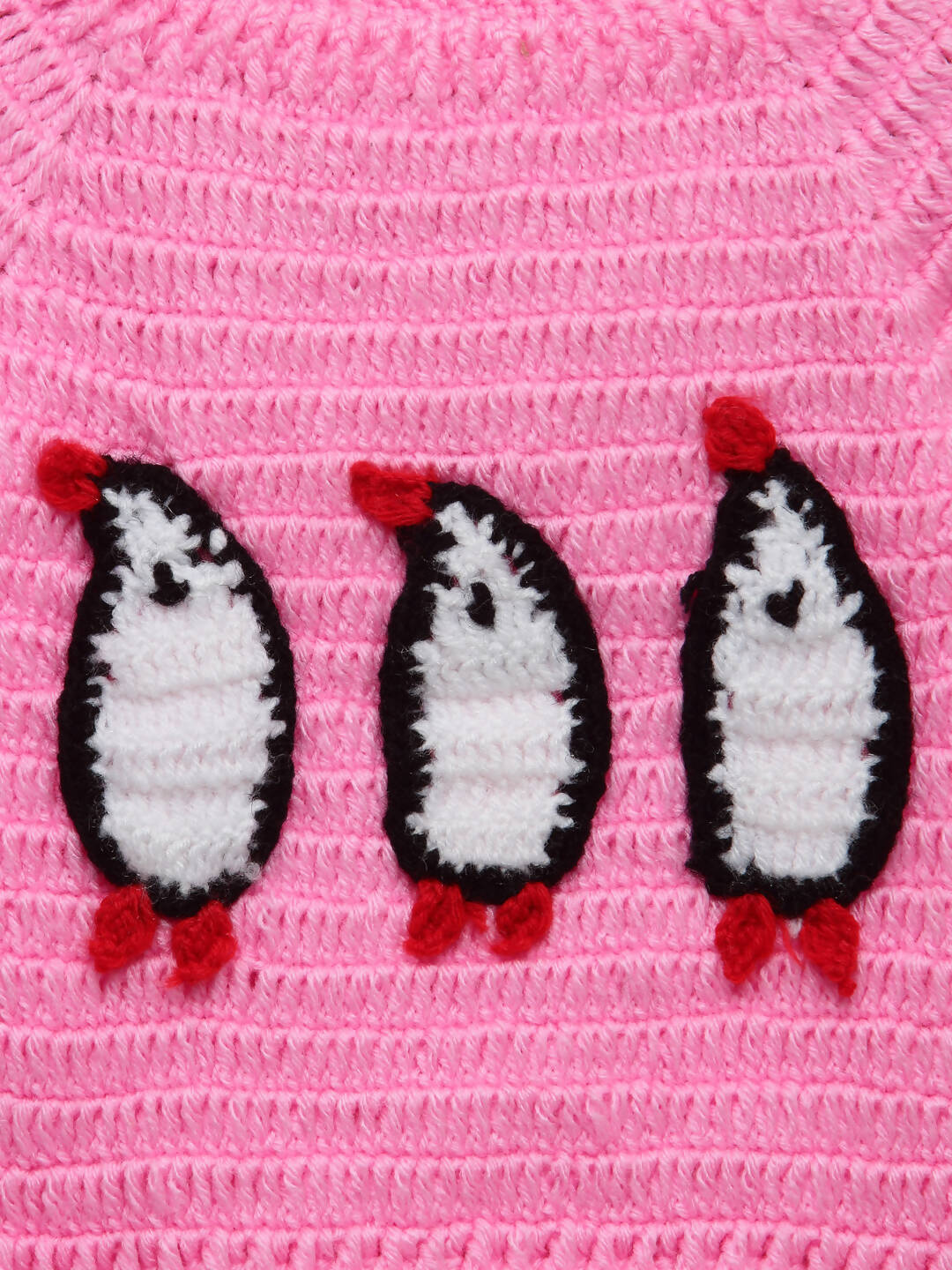 Chutput Kids Pingue Design Solid Pink Pullover Sweater - Distacart