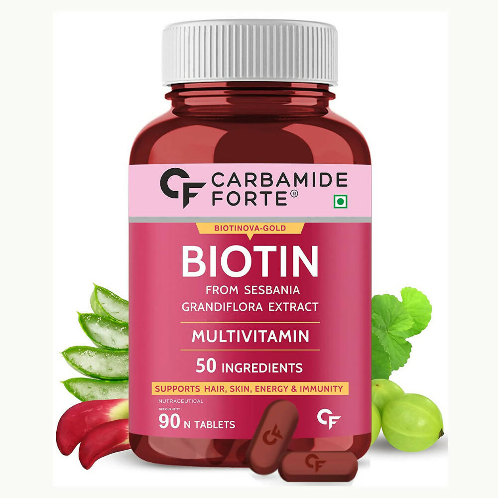 Carbamide Forte Biotin Tablets with 50 Multivitamin Ingredients for Women & Men - Distacart