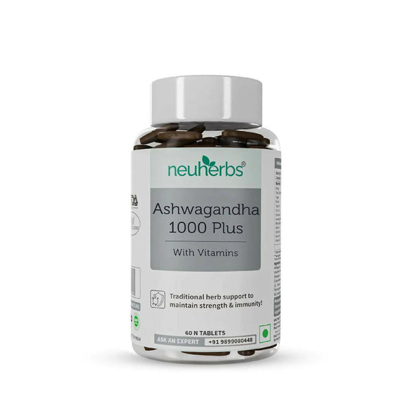 Neuherbs Ashwagandha 1000 Plus Tablets with Vitamins - Distacart