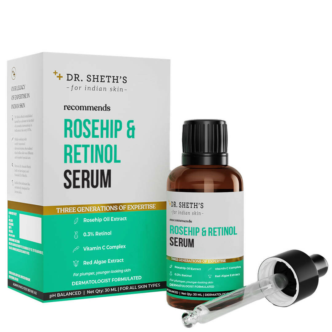 Dr. Sheth's Rosehip & Retinol Face Serum - Distacart