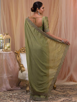 Thumbnail for Koskii Embellished Beads and Stones Saree - Distacart