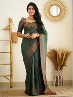 Thumbnail for Kalini Zari Banarasi Saree - Distacart