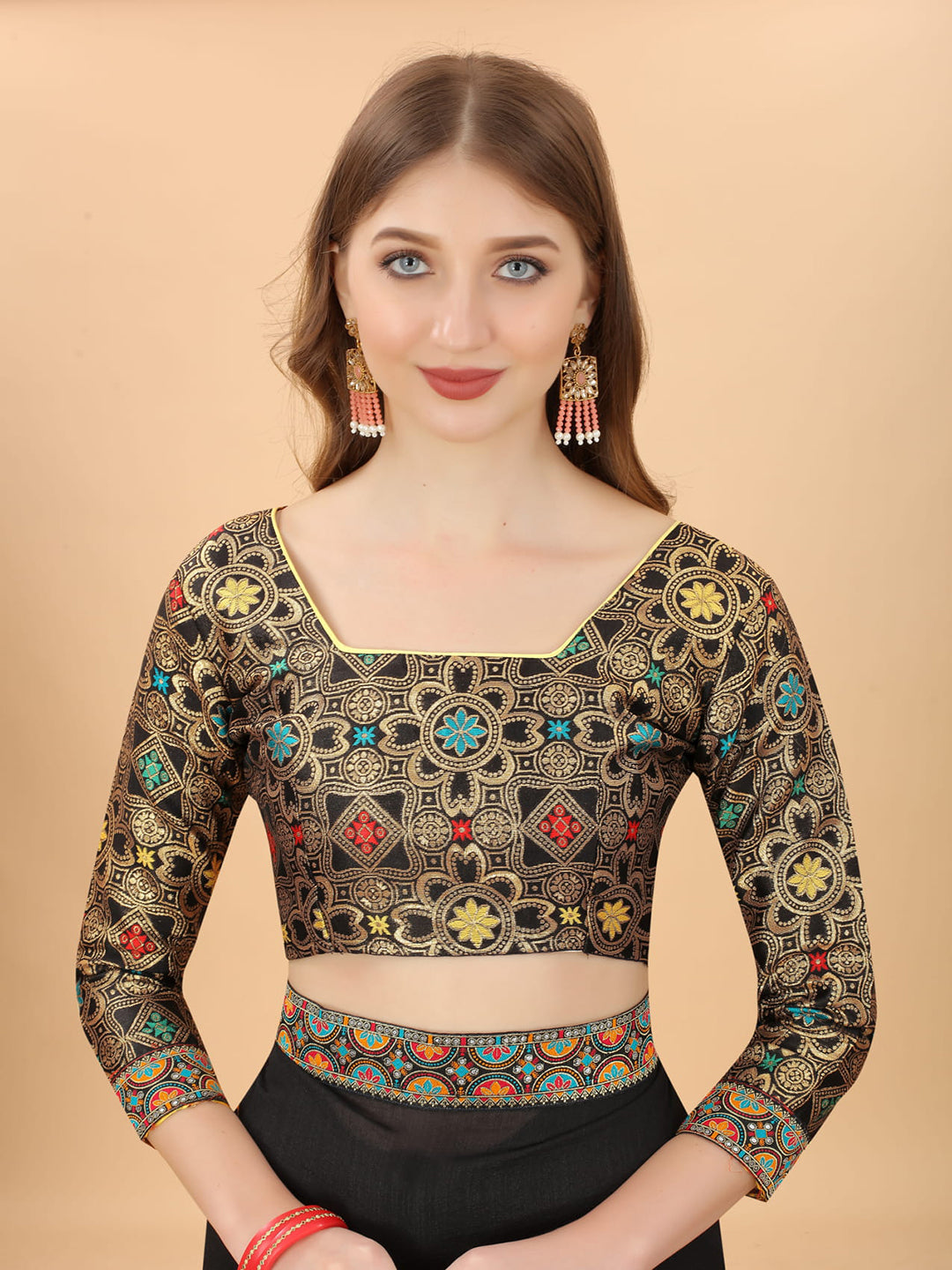Kalini Zari Silk Blend Dharmavaram Saree - Distacart