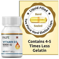 Thumbnail for Inlife Vitamin D3 5000 IU Capsules With Gelatin