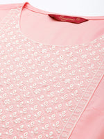 Thumbnail for Sangria Women Floral Embroidered Kurta - Distacart