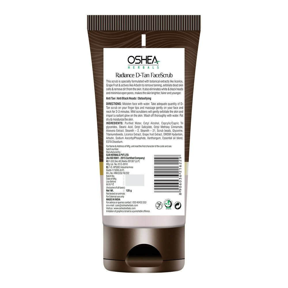 Oshea Herbals Radiance D-Tan Face Scrub - Distacart