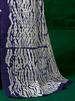 Thumbnail for Mitera Purple & White Tie and Dye Art Silk Saree - Distacart