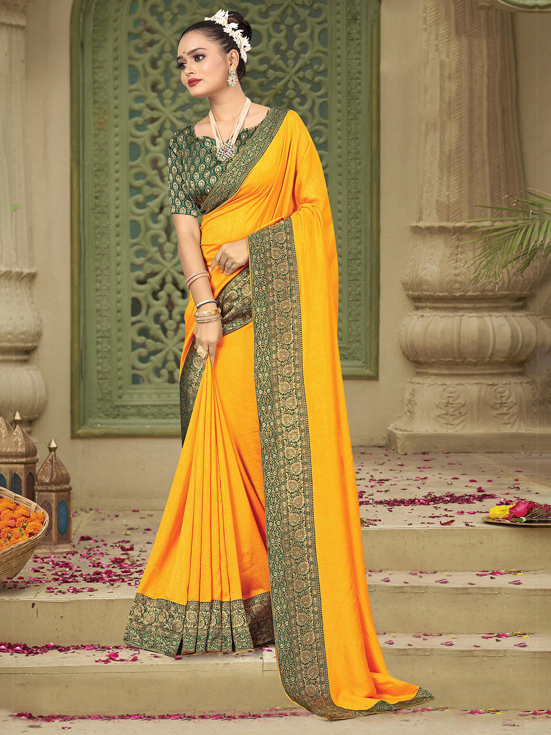 Kalini Zari Embroidered Kanjeevaram Saree - Distacart
