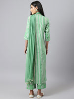 Thumbnail for Khushal K Ethnic Motifs Printed Kurta with Palazzos & With Dupatta - Distacart