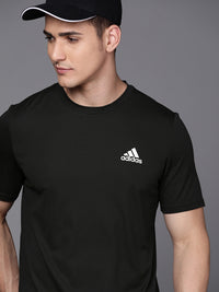 Thumbnail for Adidas Men Black D4M Brand Logo Printed Sustainable T-shirt - Distacart