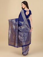 Thumbnail for Kalini Ethnic Motifs Woven Design Zari Banarasi Saree - Distacart
