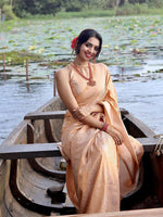 Thumbnail for Kalini Ethnic Motifs Woven Design Zari Banarasi Saree - Distacart