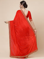 Thumbnail for Kalini Embroidered Velvet Saree - Distacart