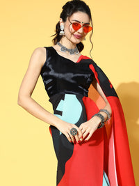 Thumbnail for Saree Mall Blue Saree For Women - Distacart