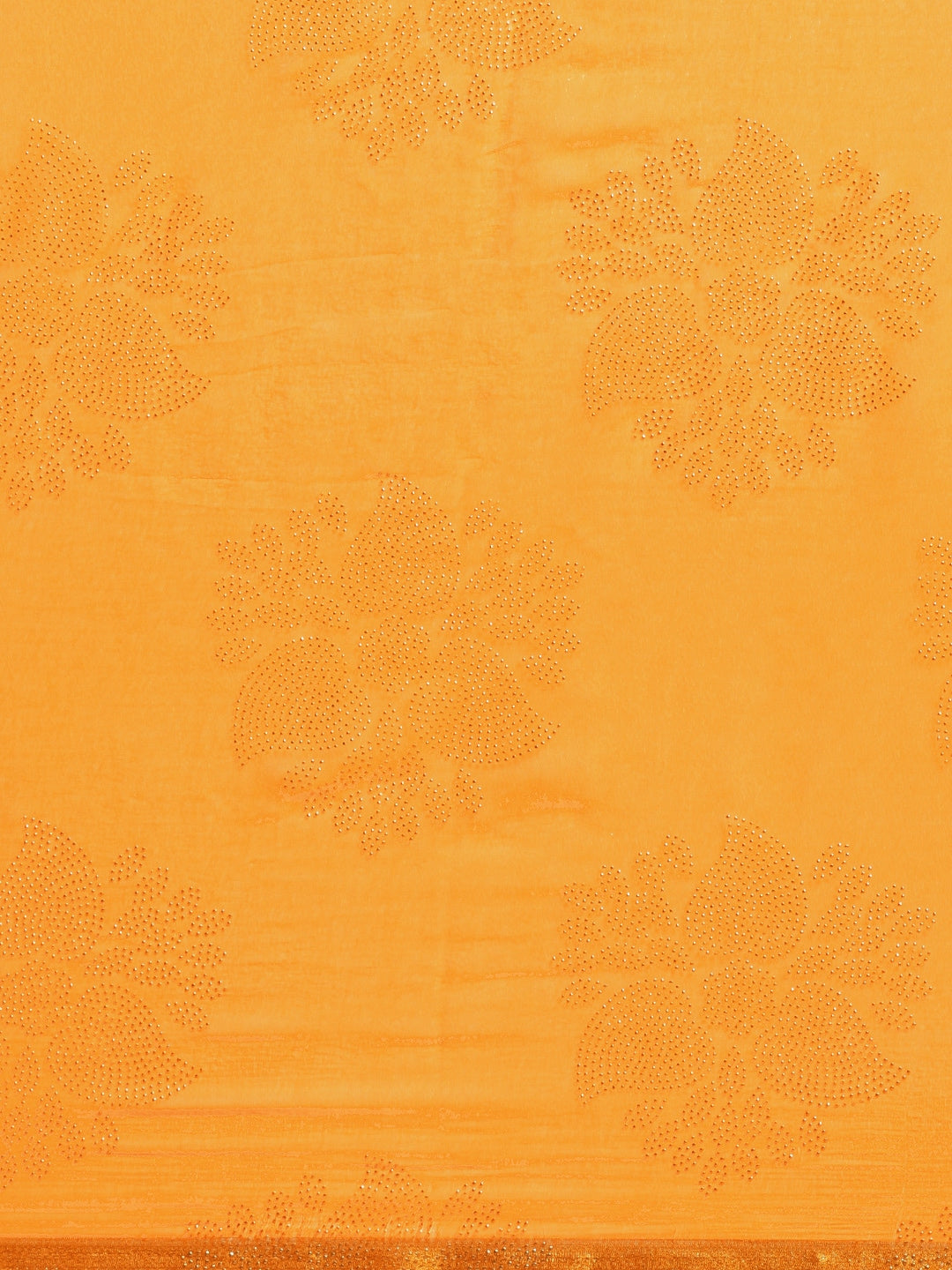 Saree Mall Mustard Yellow & Gold Printed Saree - Distacart