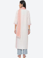 Thumbnail for Biba Striped Panelled Kurta with Trousers & Dupatta - Distacart