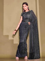 Thumbnail for Tikhi Imli Sequinned Embellished Saree - Distacart