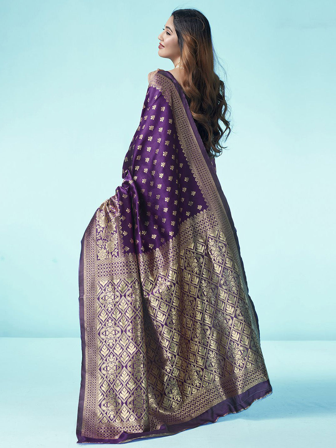 Kalini Ethnic Woven Design Zari Art Silk Banarasi Saree - Distacart