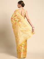 Thumbnail for Mitera Floral Zari Organza Kanjeevaram Saree - Distacart