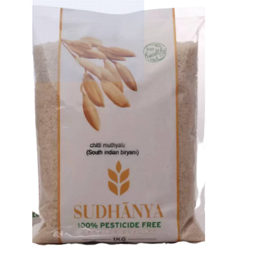 Sudhanya Organic Chitti Muthyalu (South Indian Biryani Rice) - Distacart
