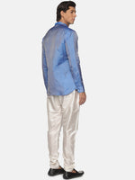 Thumbnail for Sethukrishna Men Blue Kurta with Pyjamas - Distacart