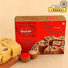 Luxury American Diamond Rakhi and Soan Papdi
