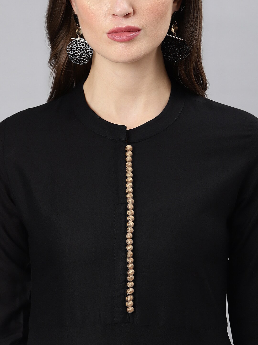 Khushal K Women Black Ethnic Motifs Printed Kurta with Palazzos & With Dupatta - Distacart