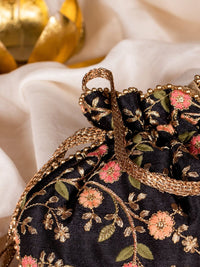 Thumbnail for Amyra Embroidered Potli Bag - Distacart