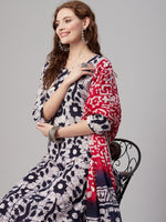 Thumbnail for Kalini Floral Printed Regular Kurta with Trousers & With Dupatta - Distacart