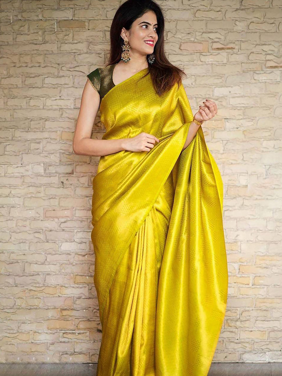 Kalini Woven Design Silk Cotton Zari Banarasi Saree - Distacart