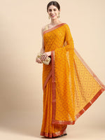 Thumbnail for Kalini Ethnic Motifs Zari Silk Blend Saree - Distacart