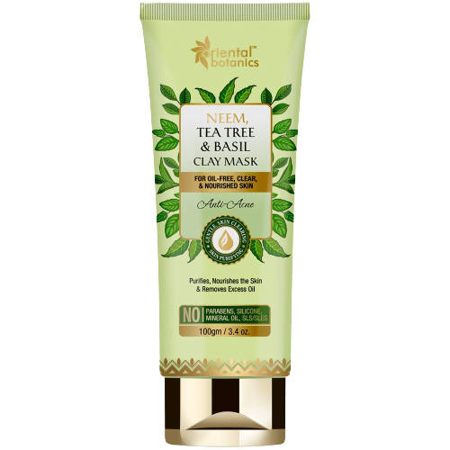 Oriental Botanics Neem, Tea Tree And Basil Anti Acne Clay Mask