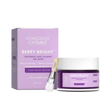 Conscious Chemist Berry Bright Soothing & Calming Gel Mask - Distacart