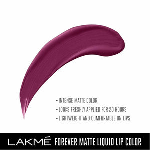 Lakme Forever Matte Liquid Lip Colour - Wine Glow