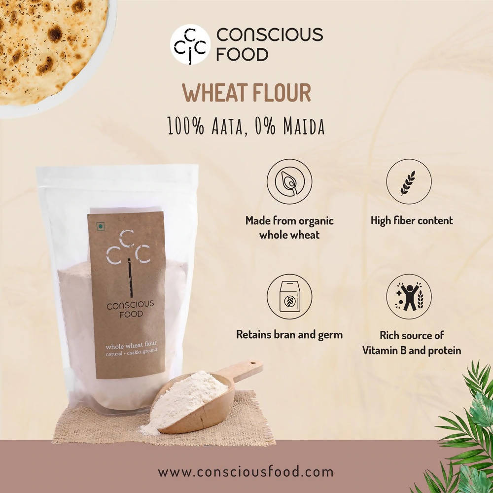 Conscious Food Wheat Flour Gehu Atta